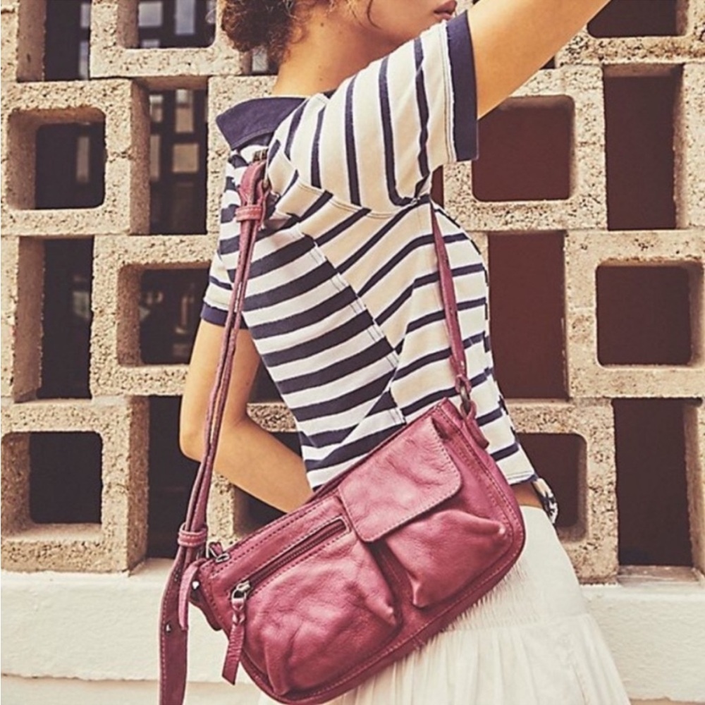 Free People Wade Leather Sling Bag NWT